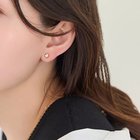 【フィービィー/phoebe】の【金属アレルギー対応】ジュエルハートピアス クリア|ID: prp329100004613375 ipo3291000000034648868