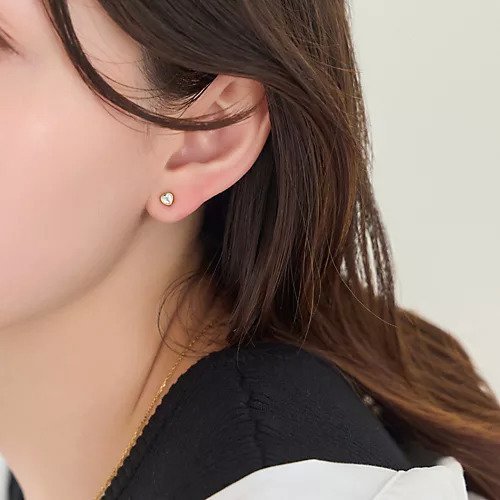 【フィービィー/phoebe】の【金属アレルギー対応】ジュエルハートピアス インテリア・キッズ・メンズ・レディースファッション・服の通販 founy(ファニー) 　ファッション　Fashion　レディースファッション　Fashion for Women　おすすめ　Recommended / Our Picks　アクセサリー　Fashion Accessories　シンプル　Simple, Minimal　メタル　Metal, Metal Parts　エレガント 上品　Elegant　クリア|ID: prp329100004613375 ipo3291000000034648868