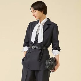 【マルティニーク/martinique】 TW2WAYストレッチジャケット(セットアップ可)人気、トレンドファッション・服の通販 founy(ファニー) ファッション Fashion レディースファッション Fashion for Women アウター Coat / Outerwear Collection レディースジャケット・軽アウター Jackets おすすめ Recommended / Our Picks なめらか Smooth, Silky Texture シルク Silk, 100% Silk ジャケット Jacket, Outerwear ストレッチ Stretch, Stretchy Fabric セットアップ Set-Up, Coordinated Outfit 定番 Standard, Basic Item |ID:prp329100004613378