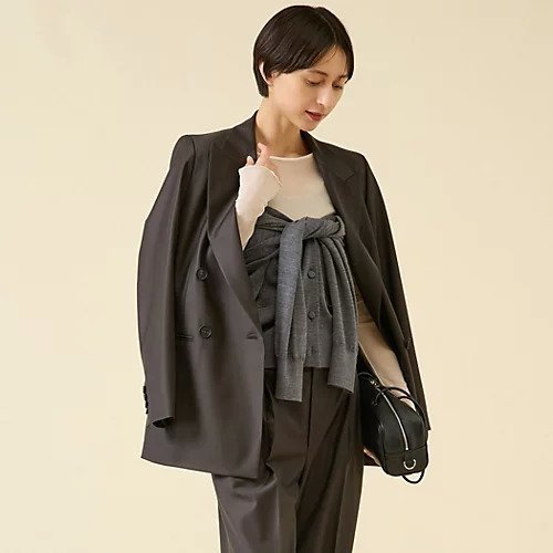 【マルティニーク/martinique】の《定番》ESSENTIALジャケット(セットアップ可) インテリア・キッズ・メンズ・レディースファッション・服の通販 founy(ファニー) 　ファッション　Fashion　レディースファッション　Fashion for Women　アウター　Coat / Outerwear Collection　レディースジャケット・軽アウター　Jackets　おすすめ　Recommended / Our Picks　エレガント 上品　Elegant　ジャケット　Jacket, Outerwear　セットアップ　Set-Up, Coordinated Outfit　定番　Standard, Basic Item　ダークブラウン|ID: prp329100004613379 ipo3291000000033021975