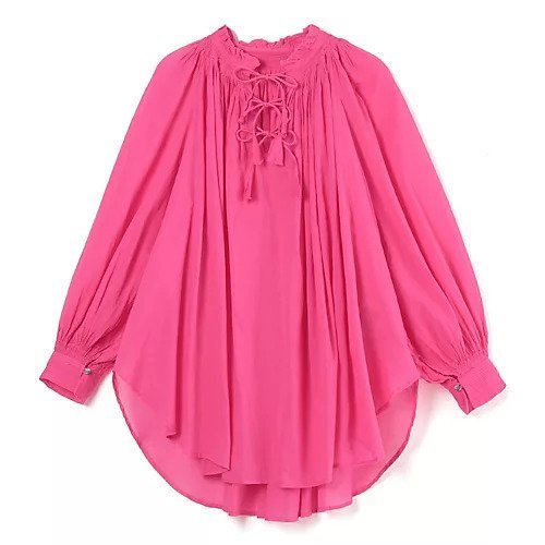 【プレインピープル/PLAIN PEOPLE】のコットンボイルタックギャザーブラウス インテリア・キッズ・メンズ・レディースファッション・服の通販 founy(ファニー) 　ファッション　Fashion　レディースファッション　Fashion for Women　トップス・カットソー　Cut & Sew Tops　シャツ・ブラウス・オフィスカジュアル　Elegant Blouses & Button-Ups　アンティーク　Antique-Inspired　インド　Indian Textile　ギャザー　Gathered, Ruffled　ビビッド　Vivid, Bright Tone　洗える　Machine Washable　フューシャピンク|ID: prp329100004614024 ipo3291000000034198563