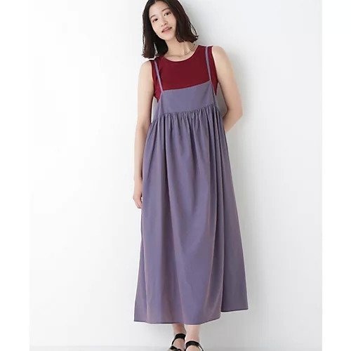 【ヒューマンウーマン/HUMAN WOMAN】のストライプローンキャミソールワンピース 人気、トレンドファッション・服の通販 founy(ファニー) 　ファッション　Fashion　レディースファッション　Fashion for Women　ワンピース　Dresses　おすすめ　Recommended / Our Picks　キャップ　Cap, Baseball Cap　キャミソール　Camisole, Spaghetti Strap Top　ギャザー　Gathered, Ruffled　スタンダード　Standard, Basic　ストライプ　Stripe, Striped Pattern　タンク　Tank Top, Sleeveless Top　羽織　Haori, Light Jacket　 other-1|ID: prp329100004614030 ipo3291000000033384457