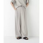 【ヒューマンウーマン/HUMAN WOMAN】のプレーティング天竺タックセミワイドパンツ 人気、トレンドファッション・服の通販 founy(ファニー) ファッション Fashion レディースファッション Fashion for Women パンツ Pants & Trousers おすすめ Recommended / Our Picks セットアップ Set-Up, Coordinated Outfit ビッグ Big, Oversized thumbnail グレージュ|ID: prp329100004614046 ipo3291000000033035027