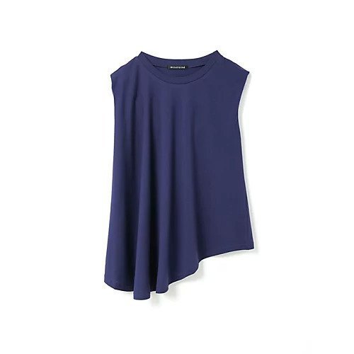 【ミズイロ インド/mizuiro ind】のクルーネックアシンメトリープルオーバー インテリア・キッズ・メンズ・レディースファッション・服の通販 founy(ファニー) 　ファッション　Fashion　レディースファッション　Fashion for Women　トップス・カットソー　Cut & Sew Tops　カジュアルプルオーバー・ニットトップス　Pullovers & Knit Tops / Casual Pullovers　おすすめ　Recommended / Our Picks　アシンメトリー　Asymmetrical Style　カットソー　Cut and Sewn Top　シンプル　Simple, Minimal　ノースリーブ　Sleeveless, No-Sleeve　人気　Popular, Best Seller　夏　Summer　ブルー|ID: prp329100004614960 ipo3291000000033047818