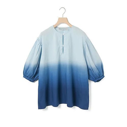 【ミディウミ/MidiUmi】のグラデーションスキッパーシャツ 人気、トレンドファッション・服の通販 founy(ファニー) 　ファッション　Fashion　レディースファッション　Fashion for Women　トップス・カットソー　Cut & Sew Tops　シャツ・ブラウス・オフィスカジュアル　Elegant Blouses & Button-Ups　グラデーション　Gradient, Ombre　シャンブレー　Chambray, Denim-Like Fabric　シンプル　Simple, Minimal　スモック　Smock, Smock Dress　セットアップ　Set-Up, Coordinated Outfit　ビンテージ　Vintage, Retro Style　ボトム　Bottoms, Lower Wear　人気　Popular, Best Seller　今季　This Season, Current Season　無地　Plain, Solid Color　other-2|ID: prp329100004614963 ipo3291000000033047837