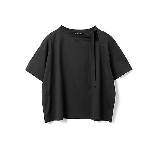 【ミズイロ インド/mizuiro ind】のリボンカラーTシャツ 人気、トレンドファッション・服の通販 founy(ファニー) 　ファッション　Fashion　レディースファッション　Fashion for Women　トップス・カットソー　Cut & Sew Tops　シャツ・ブラウス・オフィスカジュアル　Elegant Blouses & Button-Ups　ロングTシャツ・Tシャツ　Longline T-Shirts & Tees　シンプル　Simple, Minimal　リボン　Ribbon, Bow　ワイド　Wide, Wide Fit　 other-1|ID: prp329100004614970 ipo3291000000033047878