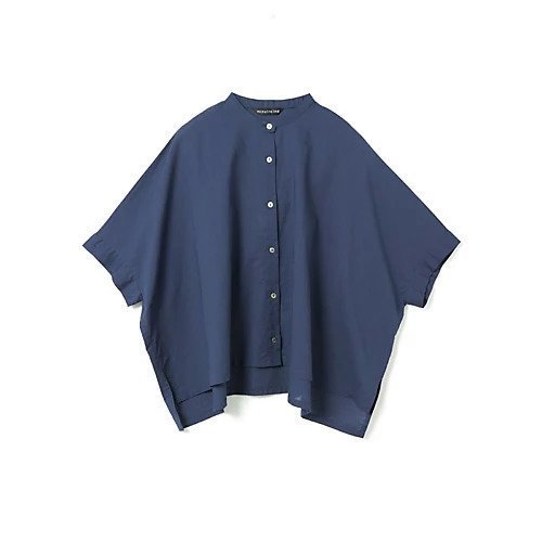 【ミズイロ インド/mizuiro ind】のリネンスタンドカラーワイドシャツ インテリア・キッズ・メンズ・レディースファッション・服の通販 founy(ファニー) 　ファッション　Fashion　レディースファッション　Fashion for Women　トップス・カットソー　Cut & Sew Tops　シャツ・ブラウス・オフィスカジュアル　Elegant Blouses & Button-Ups　ベーシック　Basic, Essential　リネン　Linen, Linen Fabric　人気　Popular, Best Seller　夏　Summer　ブルー|ID: prp329100004614973 ipo3291000000033047903