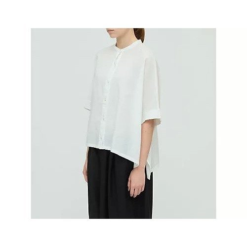 【ミズイロ インド/mizuiro ind】のリネンスタンドカラーワイドシャツ 人気、トレンドファッション・服の通販 founy(ファニー) 　ファッション　Fashion　レディースファッション　Fashion for Women　トップス・カットソー　Cut & Sew Tops　シャツ・ブラウス・オフィスカジュアル　Elegant Blouses & Button-Ups　ベーシック　Basic, Essential　リネン　Linen, Linen Fabric　人気　Popular, Best Seller　夏　Summer　other-3|ID: prp329100004614973 ipo3291000000033047908