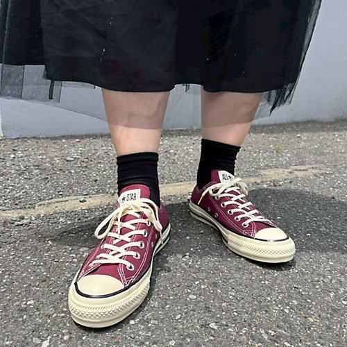 【コンバース/CONVERSE】のオールスター エイジド AC OX 人気、トレンドファッション・服の通販 founy(ファニー) 　ファッション　Fashion　レディースファッション　Fashion for Women　キャンバス　Canvas, Canvas Fabric　クラシック　Classic, Timeless Style　チェリー　Cherry, Cherry Pattern　フォーム　Form　ラバー　Rubber, Rubber Sole　レース　Lace, Lace Fabric　other-2|ID: prp329100004614981 ipo3291000000033047978