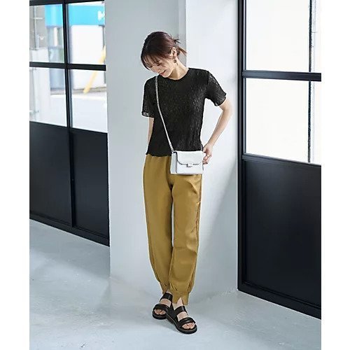 【スタイルデリ/STYLE DELI】の端っこメロウレースTシャツB 人気、トレンドファッション・服の通販 founy(ファニー) 　ファッション　Fashion　レディースファッション　Fashion for Women　トップス・カットソー　Cut & Sew Tops　シャツ・ブラウス・オフィスカジュアル　Elegant Blouses & Button-Ups　ロングTシャツ・Tシャツ　Longline T-Shirts & Tees　イエロー　Yellow　インナー　Innerwear　カットソー　Cut and Sewn Top　カーディガン　Cardigan, Knitwear　キャミソール　Camisole, Spaghetti Strap Top　サロペット　Overalls, Salopette　ジャケット　Jacket, Outerwear　ストレッチ　Stretch, Stretchy Fabric　ストレート　Straight, Straight Cut　定番　Standard, Basic Item　フィット　Fit, Slim Fit　ベスト　Vest, Waistcoat　半袖　Short Sleeve, Half Sleeve　レース　Lace, Lace Fabric　夏　Summer　エレガント 上品　Elegant　other-2|ID: prp329100004615082 ipo3291000000033049187