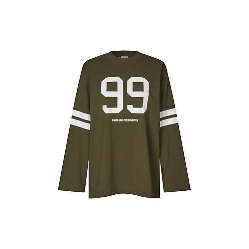 【バウムウンドヘルガーデン/BAUM UND PFERDGARTEN】のナンバリングロゴTシャツ インテリア・キッズ・メンズ・レディースファッション・服の通販 founy(ファニー) 　ファッション　Fashion　レディースファッション　Fashion for Women　トップス・カットソー　Cut & Sew Tops　シャツ・ブラウス・オフィスカジュアル　Elegant Blouses & Button-Ups　ロングTシャツ・Tシャツ　Longline T-Shirts & Tees　おすすめ　Recommended / Our Picks　ショルダー　Shoulder, Shoulder Strap　シンプル　Simple, Minimal　スラックス　Slacks, Dress Pants　スリーブ　Sleeve, Long Sleeve / Short Sleeve　デニム　Denim, Jeans Material　ドロップ　Drop Shoulder, Dropped Style　プリント　Print, Printed Pattern　ミックス　Mix, Mixed Style　ルーズ　Loose, Oversized　ロング　Long, Long-Length　A/W・秋冬　Autumn/Winter　Ivy Green|ID: prp329100004615083 ipo3291000000033049193