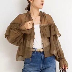 【ノーリーズ/NOLLEY'S】 シアー楊柳フリルブラウス人気、トレンドファッション・服の通販 founy(ファニー) ファッション Fashion レディースファッション Fashion for Women トップス・カットソー Cut & Sew Tops シャツ・ブラウス・オフィスカジュアル Elegant Blouses & Button-Ups 2025年 2025 2025-2026秋冬・A/W Autumn/Winter 2025–26 AW25–26 おすすめ Recommended / Our Picks インナー Innerwear シアー Sheer, See-Through タンク Tank Top, Sleeveless Top タートル Turtleneck, Turtle Collar フリル Frill, Ruffle 夏 Summer A/W・秋冬 Autumn/Winter 羽織 Haori, Light Jacket |ID:prp329100004615087