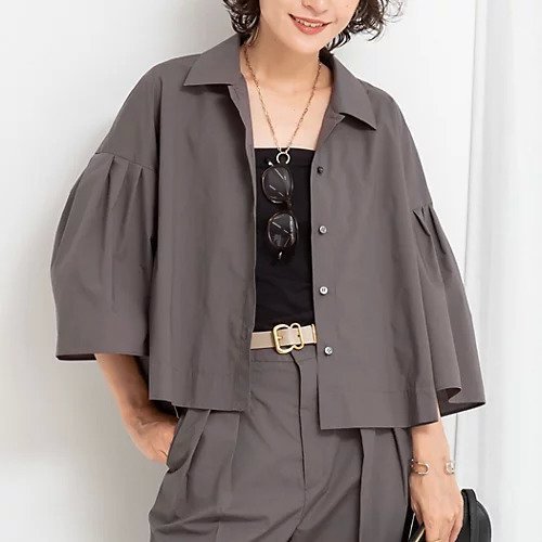 【ノーリーズ/NOLLEY'S】の《セットアップ対応》袖フレアボリュームシャツ 人気、トレンドファッション・服の通販 founy(ファニー) 　ファッション　Fashion　レディースファッション　Fashion for Women　トップス・カットソー　Cut & Sew Tops　シャツ・ブラウス・オフィスカジュアル　Elegant Blouses & Button-Ups　2025年　2025　2025-2026秋冬・A/W　Autumn/Winter 2025–26 AW25–26　セットアップ　Set-Up, Coordinated Outfit　フォルム　Silhouette, Form　ワイド　Wide, Wide Fit　羽織　Haori, Light Jacket　 other-1|ID: prp329100004615090 ipo3291000000033049245
