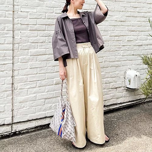 【ノーリーズ/NOLLEY'S】の《セットアップ対応》袖フレアボリュームシャツ 人気、トレンドファッション・服の通販 founy(ファニー) ファッション Fashion レディースファッション Fashion for Women トップス・カットソー Cut & Sew Tops シャツ・ブラウス・オフィスカジュアル Elegant Blouses & Button-Ups 2025年 2025 2025-2026秋冬・A/W Autumn/Winter 2025–26 AW25–26 セットアップ Set-Up, Coordinated Outfit フォルム Silhouette, Form ワイド Wide, Wide Fit 羽織 Haori, Light Jacket other-3|ID: prp329100004615090 ipo3291000000034535440