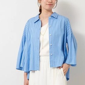 【ノーリーズ/NOLLEY'S】の《セットアップ対応》袖フレアボリュームシャツ 人気、トレンドファッション・服の通販 founy(ファニー) ファッション Fashion レディースファッション Fashion for Women トップス・カットソー Cut & Sew Tops シャツ・ブラウス・オフィスカジュアル Elegant Blouses & Button-Ups 2025年 2025 2025-2026秋冬・A/W Autumn/Winter 2025–26 AW25–26 セットアップ Set-Up, Coordinated Outfit フォルム Silhouette, Form ワイド Wide, Wide Fit 羽織 Haori, Light Jacket |ID:prp329100004615090