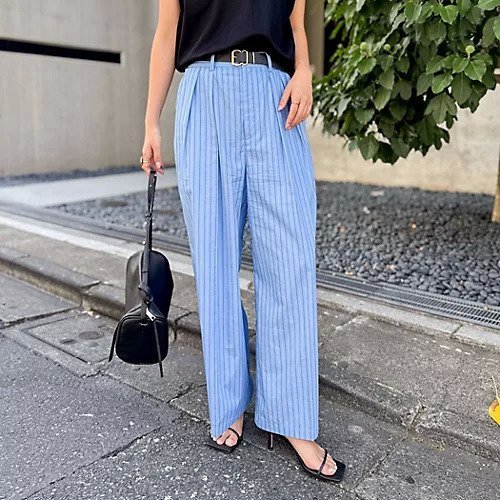 【ノーリーズ/NOLLEY'S】の《セットアップ対応》クロップドワイドパンツ インテリア・キッズ・メンズ・レディースファッション・服の通販 founy(ファニー) 　ファッション　Fashion　レディースファッション　Fashion for Women　セットアップ　Matching Sets　レディースパンツ・ボトムス　Pants & Trousers / Bottoms　2025年　2025　2025-2026秋冬・A/W　Autumn/Winter 2025–26 AW25–26　おすすめ　Recommended / Our Picks　サンダル　Sandals, Summer Shoes　スニーカー　Sneakers, Trainers　セットアップ　Set-Up, Coordinated Outfit　ワイド　Wide, Wide Fit　ブルー系その他|ID: prp329100004615103 ipo3291000000033462728