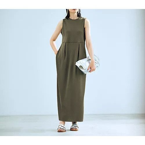 【エクラ/eclat】の【坪田あさみさん別注】ノースリーブリブカットソーワンピース 人気、トレンドファッション・服の通販 founy(ファニー) 　ファッション　Fashion　レディースファッション　Fashion for Women　ワンピース　Dresses　インナー　Innerwear　フォルム　Silhouette, Form　マキシ　Maxi, Full Length　別注　Limited Edition, Custom Order　夏　Summer　洗える　Machine Washable　other-2|ID: prp329100004615105 ipo3291000000033062547