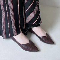 【エンチャンテッド/enchanted】の【晴雨兼用】Vカットポインテッドフラットシューズ 人気、トレンドファッション・服の通販 founy(ファニー) ファッション Fashion レディースファッション Fashion for Women エレガント 上品 Elegant カッティング Cutting Detail クロコ Crocodile, Croc Embossed シューズ Shoes, Footwear フラット Flat, Flat Shoes |ID:prp329100004615107