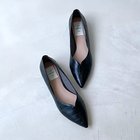 【エンチャンテッド/enchanted】の【晴雨兼用】Vカットポインテッドフラットシューズ ブラックコンビ|ID: prp329100004615107 ipo3291000000033049373