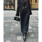 【マージュール/marjour】のWAIST TURNBACK SKIRT 人気、トレンドファッション・服の通販 founy(ファニー) ファッション Fashion レディースファッション Fashion for Women スカート Skirts ウェーブ Wavy Pattern 秋 Autumn サテン Satin, Glossy Fabric シンプル Simple, Minimal ジャケット Jacket, Outerwear ストライプ Stripe, Striped Pattern ストレッチ Stretch, Stretchy Fabric セットアップ Set-Up, Coordinated Outfit 夏 Summer エレガント 上品 Elegant thumbnail BLACK|ID: prp329100004616020 ipo3291000000033060363