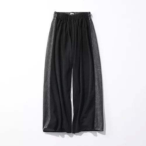 【アンスクリア/INSCRIRE】のHybride Sweat Denim Pants 人気、トレンドファッション・服の通販 founy(ファニー) 　ファッション　Fashion　レディースファッション　Fashion for Women　パンツ　Pants & Trousers　デニムパンツ・ジーンズ・美脚デニム　Denim Jeans & Pants　ギャザー　Gathered, Ruffled　スウェット / スエット　Sweatshirt, Sweatwear　デニム　Denim, Jeans Material　ドッキング　Docking, Mixed Material　ベーシック　Basic, Essential　ミックス　Mix, Mixed Style　洗える　Machine Washable　other-3|ID: prp329100004616035 ipo3291000000033060538