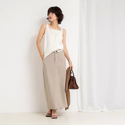 【ノーリーズソフィー/NOLLEY'S sophi】のウォッシャブル折り返しロングタイトスカート 人気、トレンドファッション・服の通販 founy(ファニー) 　ファッション　Fashion　レディースファッション　Fashion for Women　スカート　Skirts　2025年　2025　2025-2026秋冬・A/W　Autumn/Winter 2025–26 AW25–26　ウォッシャブル　Machine Washable　シンプル　Simple, Minimal　ストレッチ　Stretch, Stretchy Fabric　スニーカー　Sneakers, Trainers　トレンド　Trend, Trending Now　other-2|ID: prp329100004616041 ipo3291000000033060606