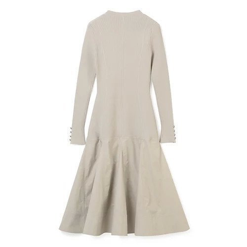 【スリーワン フィリップリム/3.1 Phillip Lim】のVISCOSE KNIT POPLIN LS COMBO DRESS 人気、トレンドファッション・服の通販 founy(ファニー) 　ファッション　Fashion　レディースファッション　Fashion for Women　トップス・カットソー　Cut & Sew Tops　ニット　Knit Tops & Sweaters　ワンピース　Dresses　フォーマル・パーティードレス・結婚式用ドレス　Elegant & Casual Dresses　2023年　2023　2023-2024秋冬・A/W　Autumn/Winter 2023–24 AW23–24　シンプル　Simple, Minimal　バランス　Balance, Style Balance　メタル　Metal, Metal Parts　リブニット　Rib Knit, Ribbed Knit　other-2|ID: prp329100004616084 ipo3291000000033061100