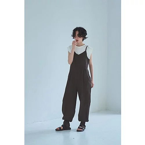【マージュール/marjour】のHERRINGBONE SALOPETTE 人気、トレンドファッション・服の通販 founy(ファニー) 　ファッション　Fashion　レディースファッション　Fashion for Women　ワンピース　Dresses　サロペット&オールインワン　Dungarees & Jumpsuit Styles　ウェーブ　Wavy Pattern　秋　Autumn　サロペット　Overalls, Salopette　シンプル　Simple, Minimal　ストレッチ　Stretch, Stretchy Fabric　スリット　Slit, Slit Detail　ダブル　Double, Double-Breasted　フレア　Flare, Flared　フロント　Front, Front Design　ラップ　Wrap, Wrap Design　夏　Summer　other-2|ID: prp329100004616086 ipo3291000000033061221