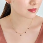 【フィービィー/phoebe】のカラージェムステーションワンポイントネックレス/天然石 ブラック|ID: prp329100004616090 ipo3291000000033061418