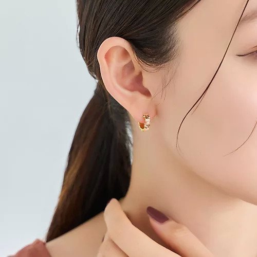 【フィービィー/phoebe】のグレースカラービジューフープピアス 人気、トレンドファッション・服の通販 founy(ファニー) 　ファッション　Fashion　レディースファッション　Fashion for Women　バランス　Balance, Style Balance　ビジュー　Bijou, Jewel-like Accent　フープ　Hoop, Hoop Earrings　モチーフ　Motif, Design Theme　エレガント 上品　Elegant　other-3|ID: prp329100004616093 ipo3291000000033061449