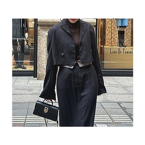 【マージュール/marjour】のSPENCER JACKET インテリア・キッズ・メンズ・レディースファッション・服の通販 founy(ファニー) https://founy.com/ ファッション Fashion レディースファッション Fashion for Women アウター Coat / Outerwear Collection レディースジャケット・軽アウター Jackets インナー Innerwear ウェーブ Wavy Pattern 秋 Autumn サテン Satin, Glossy Fabric ショルダー Shoulder, Shoulder Strap ストライプ Stripe, Striped Pattern ストレッチ Stretch, Stretchy Fabric セットアップ Set-Up, Coordinated Outfit ドロップ Drop Shoulder, Dropped Style バランス Balance, Style Balance ベスト Vest, Waistcoat ボレロ Bolero, Short Cardigan 夏 Summer |ID: prp329100004616098 ipo3291000000033061502