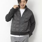 【ノーリーズ グッドマン/NOLLEY'S goodman / MEN】の【TAION/タイオン】別注HI NECK DOWN JKT WITH SLEEVE KNIT 25AW チャコールグレー|ID: prp329100004616108 ipo3291000000034153744