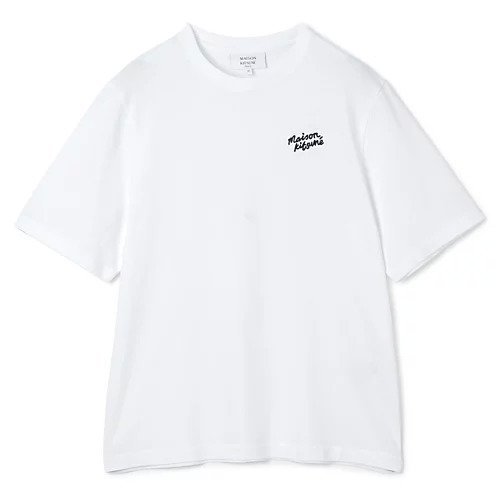 【メゾン キツネ/MAISON KITSUNE】のMAISON KITSUNE HANDWRITING COMFORT TEE-SHIRT インテリア・キッズ・メンズ・レディースファッション・服の通販 founy(ファニー) 　ファッション　Fashion　レディースファッション　Fashion for Women　トップス・カットソー　Cut & Sew Tops　シャツ・ブラウス・オフィスカジュアル　Elegant Blouses & Button-Ups　2025年　2025　2025-2026秋冬・A/W　Autumn/Winter 2025–26 AW25–26　ジャケット　Jacket, Outerwear　ボトム　Bottoms, Lower Wear　リラックス　Relax, Relaxed Fit　半袖　Short Sleeve, Half Sleeve　洗える　Machine Washable　WHITE/BLACK|ID: prp329100004616157 ipo3291000000034364937