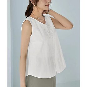 【スタイルデリ/STYLE DELI】 ずらして重ねたハリ感生地のブラウス人気、トレンドファッション・服の通販 founy(ファニー) ファッション Fashion レディースファッション Fashion for Women トップス・カットソー Cut & Sew Tops シャツ・ブラウス・オフィスカジュアル Elegant Blouses & Button-Ups イエロー Yellow インナー Innerwear カーディガン Cardigan, Knitwear コンパクト Compact, Small Size シンプル Simple, Minimal ジャケット Jacket, Outerwear スリット Slit, Slit Detail ダブル Double, Double-Breasted 定番 Standard, Basic Item ノースリーブ Sleeveless, No-Sleeve バランス Balance, Style Balance バルーン Balloon, Balloon Silhouette フロント Front, Front Design ブルゾン Blouson, Bomber Jacket ベスト Vest, Waistcoat ポケット Pocket, Pocket Detail ワイド Wide, Wide Fit 夏 Summer |ID:prp329100004616158