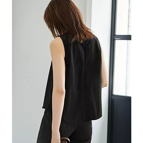 【スタイルデリ/STYLE DELI】のずらして重ねたハリ感生地のブラウス 人気、トレンドファッション・服の通販 founy(ファニー) 　ファッション　Fashion　レディースファッション　Fashion for Women　トップス・カットソー　Cut & Sew Tops　シャツ・ブラウス・オフィスカジュアル　Elegant Blouses & Button-Ups　イエロー　Yellow　インナー　Innerwear　カーディガン　Cardigan, Knitwear　コンパクト　Compact, Small Size　シンプル　Simple, Minimal　ジャケット　Jacket, Outerwear　スリット　Slit, Slit Detail　ダブル　Double, Double-Breasted　定番　Standard, Basic Item　ノースリーブ　Sleeveless, No-Sleeve　バランス　Balance, Style Balance　バルーン　Balloon, Balloon Silhouette　フロント　Front, Front Design　ブルゾン　Blouson, Bomber Jacket　ベスト　Vest, Waistcoat　ポケット　Pocket, Pocket Detail　ワイド　Wide, Wide Fit　夏　Summer　other-2|ID: prp329100004616158 ipo3291000000033062411