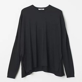 【スローン/SLOANE】 ウール天竺 ワイドシルエット長袖Tシャツ人気、トレンドファッション・服の通販 founy(ファニー) ファッション Fashion レディースファッション Fashion for Women トップス・カットソー Cut & Sew Tops シャツ・ブラウス・オフィスカジュアル Elegant Blouses & Button-Ups ロングTシャツ・Tシャツ Longline T-Shirts & Tees カットソー Cut and Sewn Top ストレッチ Stretch, Stretchy Fabric リラックス Relax, Relaxed Fit ワイド Wide, Wide Fit エレガント 上品 Elegant 洗える Machine Washable 長袖 Long Sleeve, Full Sleeve |ID:prp329100004618615