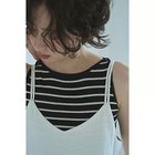 【マージュール/marjour】のSLEEVELESS KNIT TANK BLACK&#215;OFFWHITE|ID:prp329100004618633
