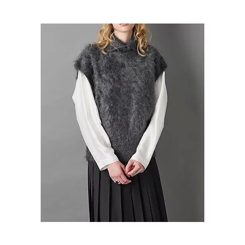 【ブラミンク/BLAMINK】のカシミヤファー7Gタートルベスト 人気、トレンドファッション・服の通販 founy(ファニー)  ファッション Fashion レディースファッション Fashion for Women アウター Coat / Outerwear Collection トップス・カットソー Cut & Sew Tops ベスト&ジレ / 重ね着スタイル Vests & Gilets 2025年 2025 2025-2026秋冬・A/W Autumn/Winter 2025–26 AW25–26 スリット Slit, Slit Detail タートル Turtleneck, Turtle Collar フォルム Silhouette, Form ベスト Vest, Waistcoat ボックス Boxy, Box Shape マニッシュ Mannish, Boyish リュクス Luxury, Elegant, High-End, Chic other-3|ID: prp329100004619194 ipo3291000000034338135