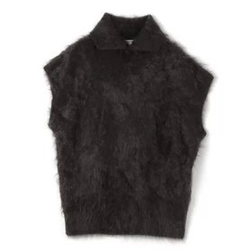 【ブラミンク/BLAMINK】 カシミヤファー7Gタートルベスト人気、トレンドファッション・服の通販 founy(ファニー) ファッション Fashion レディースファッション Fashion for Women アウター Coat / Outerwear Collection トップス・カットソー Cut & Sew Tops ベスト&ジレ / 重ね着スタイル Vests & Gilets 2025年 2025 2025-2026秋冬・A/W Autumn/Winter 2025–26 AW25–26 スリット Slit, Slit Detail タートル Turtleneck, Turtle Collar フォルム Silhouette, Form ベスト Vest, Waistcoat ボックス Boxy, Box Shape マニッシュ Mannish, Boyish リュクス Luxury, Elegant, High-End, Chic |ID:prp329100004619194