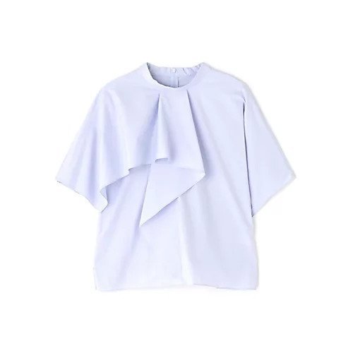 【アドーア/ADORE】のクリスピーコットンブラウス インテリア・キッズ・メンズ・レディースファッション・服の通販 founy(ファニー) 　ファッション　Fashion　レディースファッション　Fashion for Women　トップス・カットソー　Cut & Sew Tops　シャツ・ブラウス・オフィスカジュアル　Elegant Blouses & Button-Ups　おすすめ　Recommended / Our Picks　コンパクト　Compact, Small Size　スタンダード　Standard, Basic　タンブラー　Tumbler, Travel Mug　フィット　Fit, Slim Fit　ブロード　Broadcloth, Fine Cotton　ボトム　Bottoms, Lower Wear　ミックス　Mix, Mixed Style　ラッフル　Ruffle, Frill　夏　Summer　春　Spring　S/S・春夏　SS, Spring/Summer, Warm Season　ブルー|ID: prp329100004620181 ipo3291000000034089945