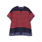 【アドーア/ADORE】のボーダープリントブラウス 人気、トレンドファッション・服の通販 founy(ファニー) ファッション Fashion レディースファッション Fashion for Women トップス・カットソー Cut & Sew Tops シャツ・ブラウス・オフィスカジュアル Elegant Blouses & Button-Ups おすすめ Recommended / Our Picks シルク Silk, 100% Silk ジョーゼット Georgette, Semi-Sheer Fabric スタンダード Standard, Basic ハンド Hand, Handmade フィット Fit, Slim Fit プリント Print, Printed Pattern ボーダー Border, Stripe モチーフ Motif, Design Theme ルーズ Loose, Oversized エレガント 上品 Elegant 夏 Summer 春 Spring S/S・春夏 SS, Spring/Summer, Warm Season thumbnail ネイビー&#215;レッド|ID: prp329100004620183 ipo3291000000033138061