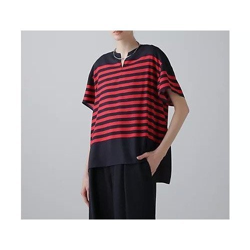 【アドーア/ADORE】のボーダープリントブラウス 人気、トレンドファッション・服の通販 founy(ファニー) 　ファッション　Fashion　レディースファッション　Fashion for Women　トップス・カットソー　Cut & Sew Tops　シャツ・ブラウス・オフィスカジュアル　Elegant Blouses & Button-Ups　おすすめ　Recommended / Our Picks　シルク　Silk, 100% Silk　ジョーゼット　Georgette, Semi-Sheer Fabric　スタンダード　Standard, Basic　ハンド　Hand, Handmade　フィット　Fit, Slim Fit　プリント　Print, Printed Pattern　ボーダー　Border, Stripe　モチーフ　Motif, Design Theme　ルーズ　Loose, Oversized　エレガント 上品　Elegant　夏　Summer　春　Spring　S/S・春夏　SS, Spring/Summer, Warm Season　other-3|ID: prp329100004620183 ipo3291000000033138067