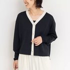 【ノーリーズ/NOLLEY'S】の《手洗い可能》《アンサンブル対応》18G天竺ゆったりVネックカーディガン ネイビー|ID: prp329100004620198 ipo3291000000033138181