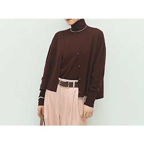 【ノーリーズ/NOLLEY'S】の《手洗い可能》《アンサンブル対応》18G天竺ゆったりVネックカーディガン インテリア・キッズ・メンズ・レディースファッション・服の通販 founy(ファニー) 　ファッション　Fashion　レディースファッション　Fashion for Women　トップス・カットソー　Cut & Sew Tops　カーディガン・羽織り　Layered Style Cardigans　アンサンブルニット　Knit Ensembles & Twin Sets　Vネックトップス　V-Neck Tops / V-Cut Neckline Shirts　アンサンブル　Ensemble Set　カーディガン　Cardigan, Knitwear　ハイネック　High Neck, Mock Neck　ベーシック　Basic, Essential　2025年　2025　2025-2026秋冬・A/W　Autumn/Winter 2025–26 AW25–26　ブラウン|ID: prp329100004620198 ipo3291000000033138183