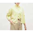 【ノーリーズ/NOLLEY'S】の《手洗い可能》《アンサンブル対応》18G天竺ゆったりVネックカーディガン イエロー|ID: prp329100004620198 ipo3291000000035311508