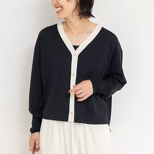 【ノーリーズ/NOLLEY'S】の《手洗い可能》《アンサンブル対応》18G天竺ゆったりVネックカーディガン インテリア・キッズ・メンズ・レディースファッション・服の通販 founy(ファニー) ファッション Fashion レディースファッション Fashion for Women トップス・カットソー Cut & Sew Tops カーディガン・羽織り Layered Style Cardigans アンサンブルニット Knit Ensembles & Twin Sets Vネックトップス V-Neck Tops / V-Cut Neckline Shirts アンサンブル Ensemble Set カーディガン Cardigan, Knitwear ハイネック High Neck, Mock Neck ベーシック Basic, Essential 2025年 2025 2025-2026秋冬・A/W Autumn/Winter 2025–26 AW25–26 ネイビー|ID: prp329100004620198 ipo3291000000036058147