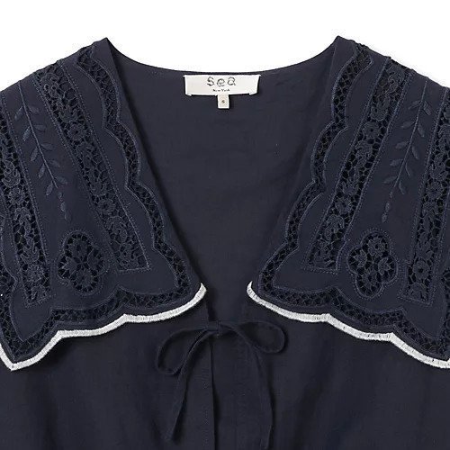 【シー ニューヨーク/Sea NEW YORK】のMARIE EMBROIDERY VEST 人気、トレンドファッション・服の通販 founy(ファニー) 　ファッション　Fashion　レディースファッション　Fashion for Women　アウター　Coat / Outerwear Collection　トップス・カットソー　Cut & Sew Tops　ベスト&ジレ / 重ね着スタイル　Vests & Gilets　2025年　2025　2025-2026秋冬・A/W　Autumn/Winter 2025–26 AW25–26　アイレット　Eyelet Lace　コンパクト　Compact, Small Size　ドローコード　Drawcord, Drawstring Cord　フロント　Front, Front Design　ベスト　Vest, Waistcoat　リボン　Ribbon, Bow　other-3|ID: prp329100004620212 ipo3291000000033138269