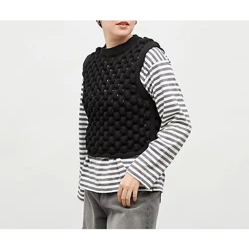 【ララージ/Laraaji】の《手洗い可能》3D柄ベスト 人気、トレンドファッション・服の通販 founy(ファニー) 　ファッション　Fashion　レディースファッション　Fashion for Women　アウター　Coat / Outerwear Collection　トップス・カットソー　Cut & Sew Tops　ベスト&ジレ / 重ね着スタイル　Vests & Gilets　2025年　2025　2025-2026秋冬・A/W　Autumn/Winter 2025–26 AW25–26　カーディガン　Cardigan, Knitwear　ノースリーブ　Sleeveless, No-Sleeve　ビスチェ　Bustier, Corset Top　ベスト　Vest, Waistcoat　秋　Autumn　 other-1|ID: prp329100004620214 ipo3291000000034241039