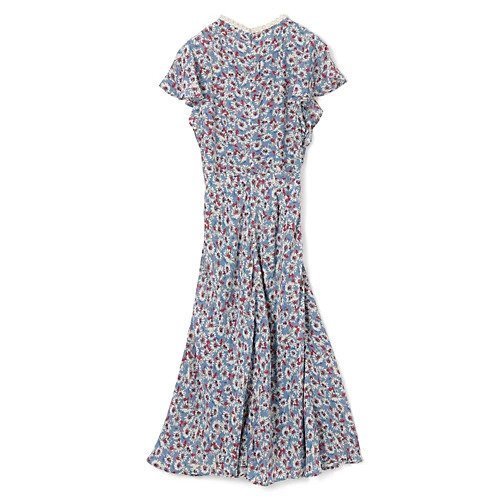 【シー ニューヨーク/Sea NEW YORK】のWHITNEY PRINT FLUTTER SLV MIDIDRESS 人気、トレンドファッション・服の通販 founy(ファニー) 　ファッション　Fashion　レディースファッション　Fashion for Women　ワンピース　Dresses　フォーマル・パーティードレス・結婚式用ドレス　Elegant & Casual Dresses　2025年　2025　2025-2026秋冬・A/W　Autumn/Winter 2025–26 AW25–26　クロシェ　Crochet, Knitted Lace　シルク　Silk, 100% Silk　フレア　Flare, Flared　other-2|ID: prp329100004620229 ipo3291000000033138409