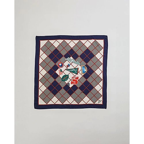 【シンゾーン/Shinzone】のNEW YORK S PATCHS SCARF インテリア・キッズ・メンズ・レディースファッション・服の通販 founy(ファニー) 　ファッション　Fashion　レディースファッション　Fashion for Women　カラフル　Colorful Design　シルク　Silk, 100% Silk　スカーフ　Scarf, Neckwear　チェック　Check, Plaid, Tartan　ニューヨーク　New York, NYC Style　プリント　Print, Printed Pattern　NAVY|ID: prp329100004620242 ipo3291000000033138520